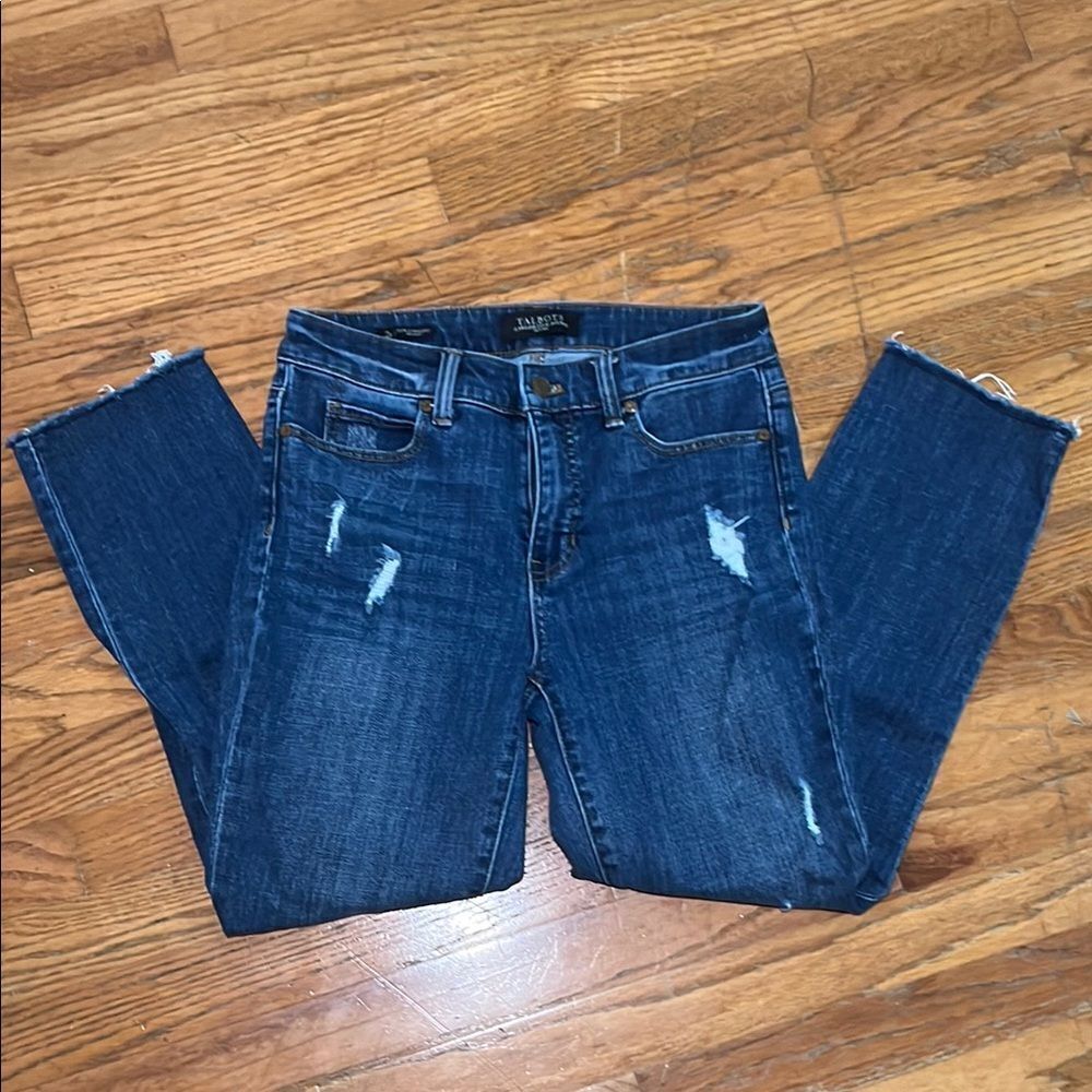 Talbots Lawless Five Pocket Petite Straight Leg Jeans